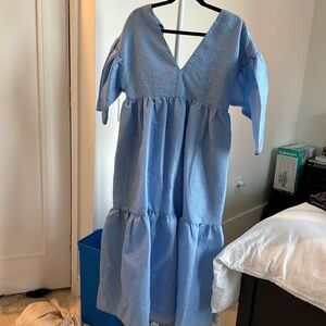 Light blue tiered maxi dress. Size US 4, but runs large! Fits more like an 8!